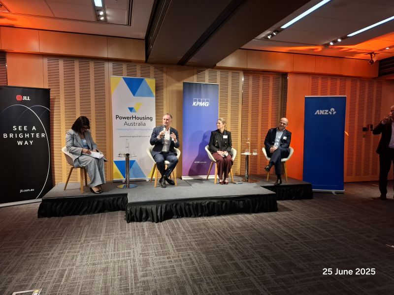 PowerHousing Australia networking event panel discussion, 25 June 2025
